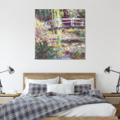 Monet Japanese Bridge Symphony in Rose Fine Art Leinwanddruck (Insitu (Schlafzimmer))