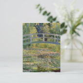 Monet Japanese Bridge Water Lily Pond Landschaft Postkarte (Stehend Vorderseite)
