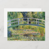 Monet japanische Brücke mit Einladung (Vorne/Hinten)