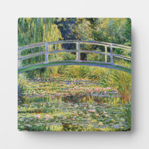 Monet Japanische Brücke mit Seerosen Tafel Fotoplatte