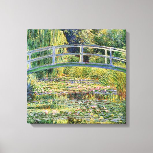 Monet Japanische Brücke mit Water Lilies Leinwanddruck (Vorderseite)