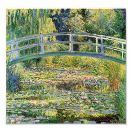 Monet japanische Brücke mit Water Lilies Print Fotodruck