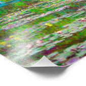 Monet japanische Brücke und Water Lilies Fotodruck (Ecke)