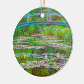Monet japanische Brücke und Water Lilies Keramik Ornament (Links)