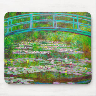Monet japanische Brücke und Water Lilies Mousepad