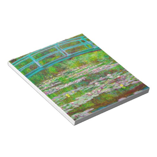 Monet japanische Brücke und Water Lilies Notizblock (angewinkelt)