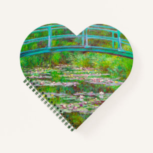 Monet japanische Brücke und Water Lilies Notizblock