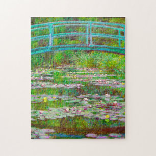 Monet japanische Brücke und Water Lilies Puzzle