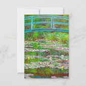 Monet japanische Brücke und Water Lilies RSVP Karte (Vorderseite)