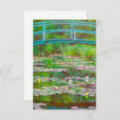 Monet japanische Brücke und Water Lilies RSVP Karte (Vorne/Hinten)