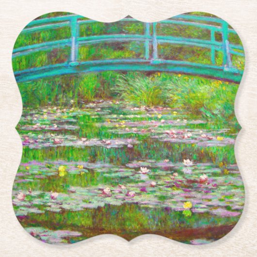 Monet japanische Brücke und Water Lilies Untersetzer (Vorderseite)