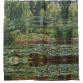 Monet japanische Fußbrücke und Water Lily Pool Duschvorhang (Vorderseite)