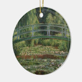 Monet japanische Fußbrücke und Water Lily Pool Keramik Ornament (Links)