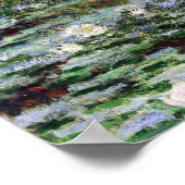 Monet japanische Fußbrücke und Water Lily Pool Poster (Ecke)