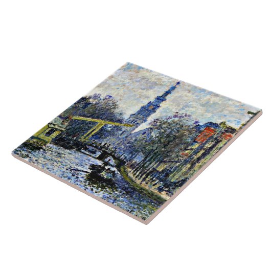 Monet: Kanal in Amsterdam Fliese (Seite)