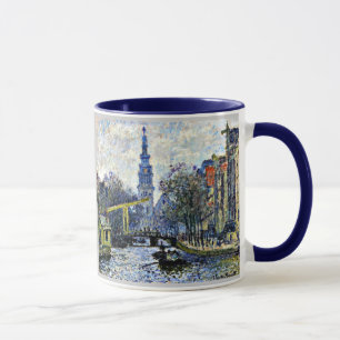 Monet: Kanal in Amsterdam Tasse