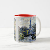 Monet: Kanal in Amsterdam Zweifarbige Tasse (VorderseiteRechts)