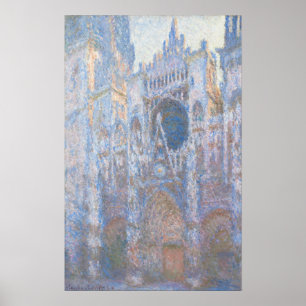 Monet - Kathedrale von Rouen Das Portal Morgen Neb Poster