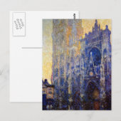Monet - Kathedrale von Rouen, Morgen Effekt Postkarte (Vorne/Hinten)