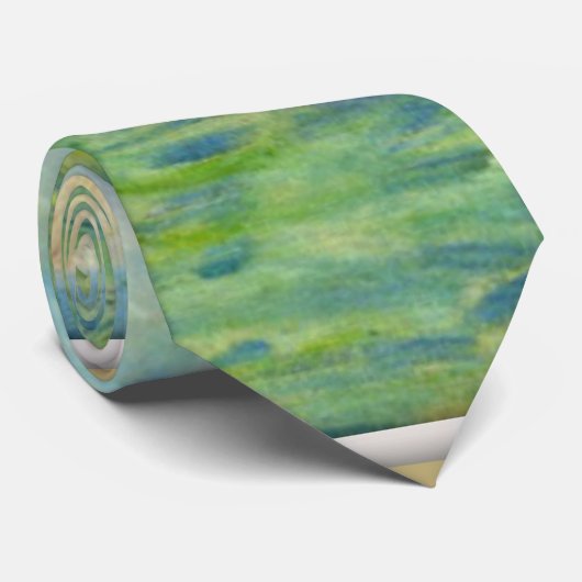 Monet - Klippen an der Mitte Krawatte (Gerollt)