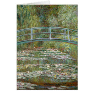 Monet Kunst-Brücke über einem Teich der