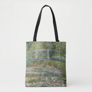 Monet Kunst-Brücke über einem Teich der Tasche