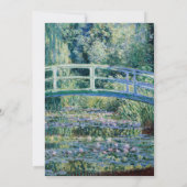 Monet-Kunstgemälde Florale französische Gartenhoch Einladung (Rückseite)