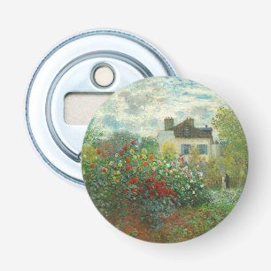 Monet Künstlergarten in Argenteuil Malerei Flaschenöffner