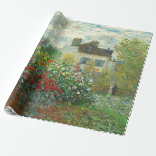 Monet Künstlergarten in Argenteuil Malerei Geschenkpapier
