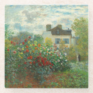 Monet Künstlergarten in Argenteuil Malerei Glasuntersetzer