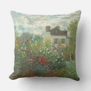 Monet Künstlergarten in Argenteuil Malerei Kissen