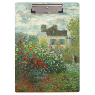 Monet Künstlergarten in Argenteuil Malerei Klemmbrett