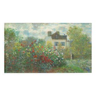 Monet Künstlergarten in Argenteuil Malerei Namenschild