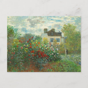 Monet Künstlergarten in Argenteuil Malerei Postkarte