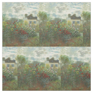 Monet Künstlergarten in Argenteuil Malerei Stoff
