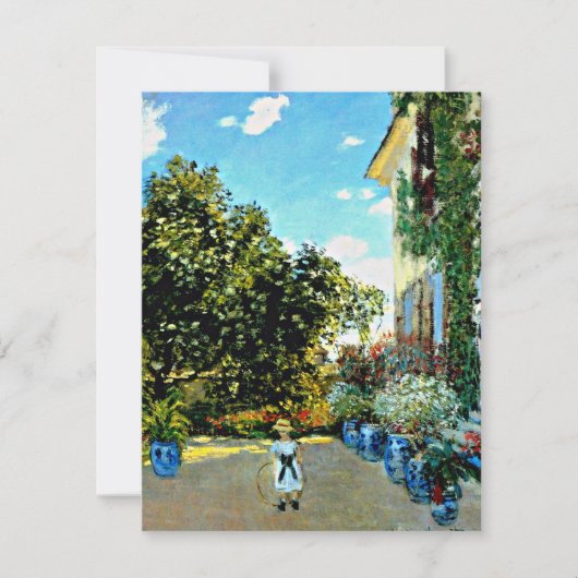Monet - Künstlerhaus in Argenteuil Karte (Vorderseite)