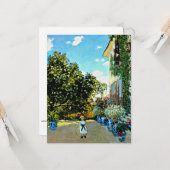 Monet - Künstlerhaus in Argenteuil Karte (Vorderseite/Rückseite Beispiel)