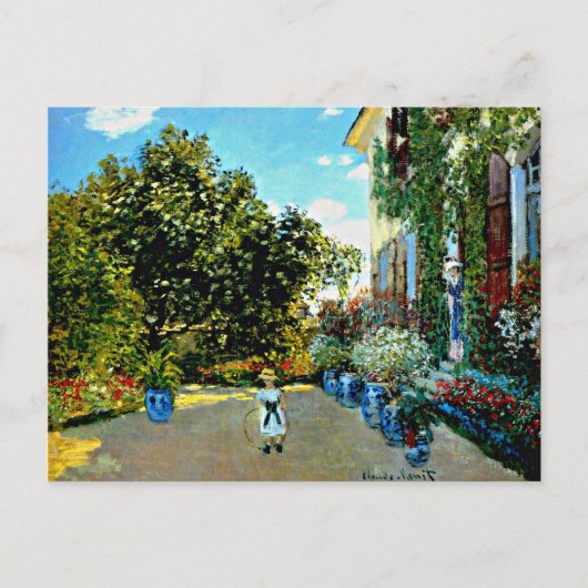 Monet - Künstlerhaus in Argenteuil Postkarte (Vorderseite)