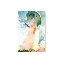 Monet Lady mit Parasol-Leinwand