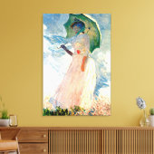 Monet Lady mit Parasol-Leinwand Leinwanddruck (Insitu (Wohnzimmer))