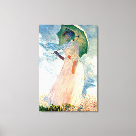 Monet Lady mit Parasol-Leinwand Leinwanddruck