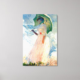 Monet Lady mit Parasol-Leinwand Leinwanddruck