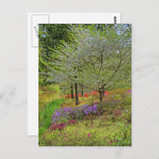 Monet Landscape Postkarte (Vorne/Hinten)