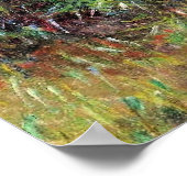 Monet - Landschaft in Port-Villez, Poster (Ecke)