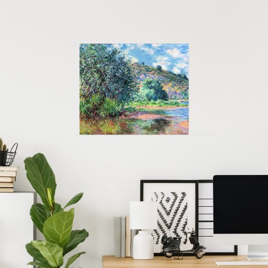 Monet - Landschaft in Port-Villez, Poster (Heimbüro)