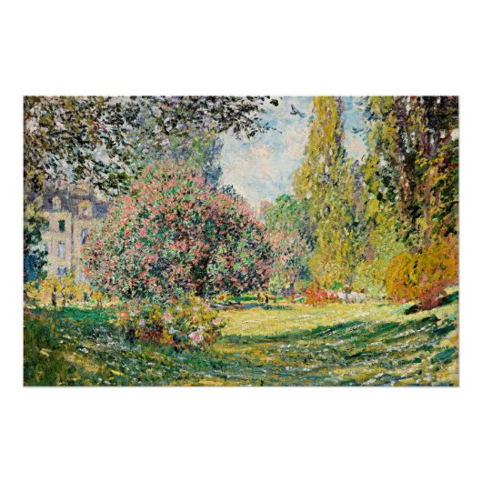 Monet - Landschaft, Parc Monceau, Poster (Vorderseite)