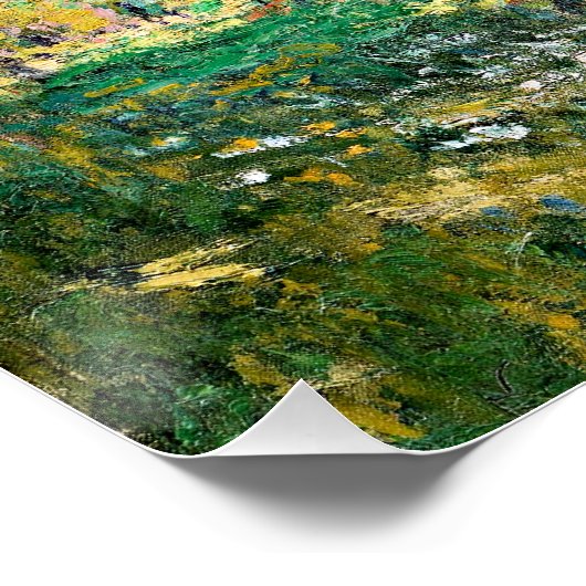 Monet - Landschaft, Parc Monceau, Poster (Ecke)