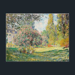 Monet - Landschaft, Parc Monceau, Postkarte<br><div class="desc">Claude Monets berühmtes Gemälde,  Landschaft,  Der Parc Monceau.</div>