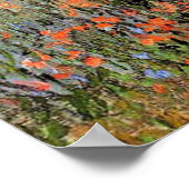 Monet - Lane in den Mohnfeldern Poster (Ecke)