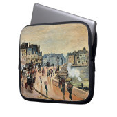 Monet - Le Pont Neuf, beeindruckendes Gemälde Laptopschutzhülle (Vorderseite Links)